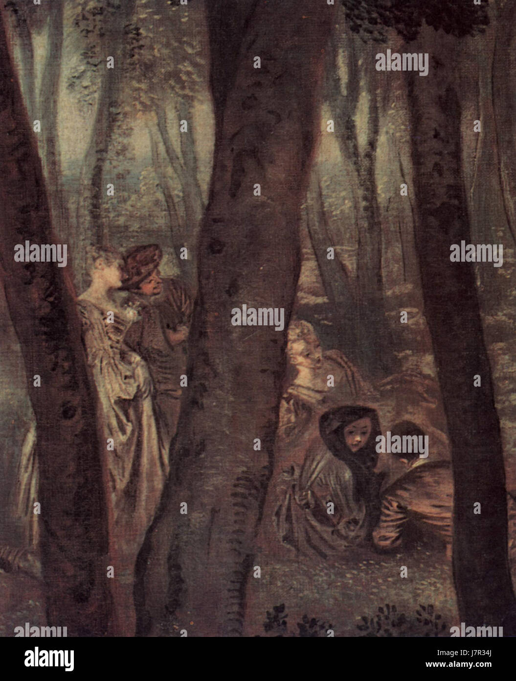 Antoine Watteau, a French Rococo painter, is known for his depictions ...