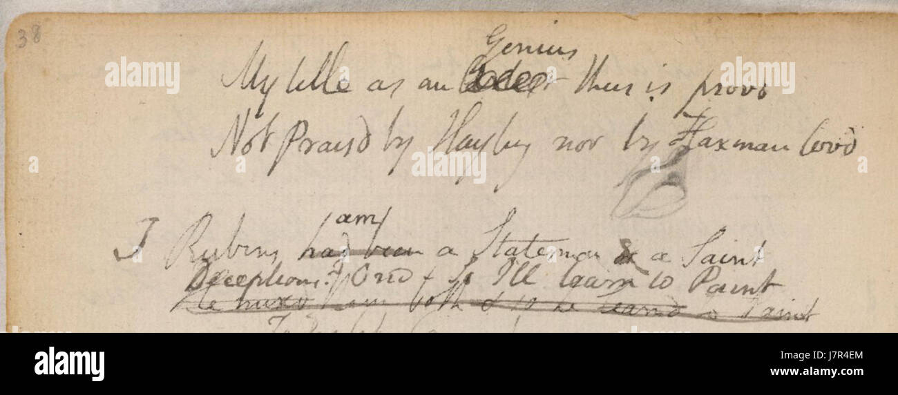 The Blake manuscript Notebook from 1808, specifically pages 42 and 43 ...