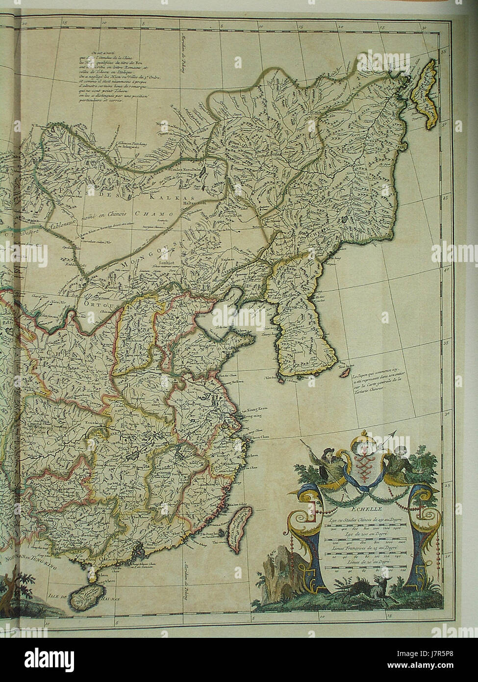 CEM 44 refers to a historical text or map from 1734 detailing regions ...