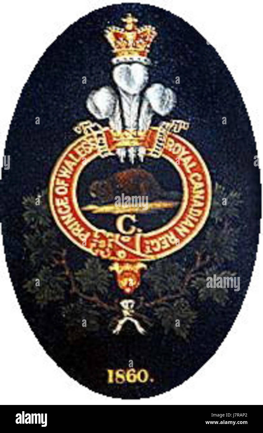 100th regiment cap badge Stock Photo