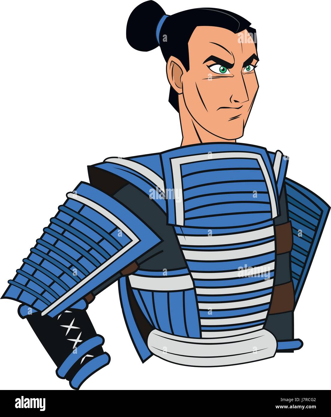 Animated Samurai Robe animation warrior man samurai to ancient clothes Stock Vector Image ...