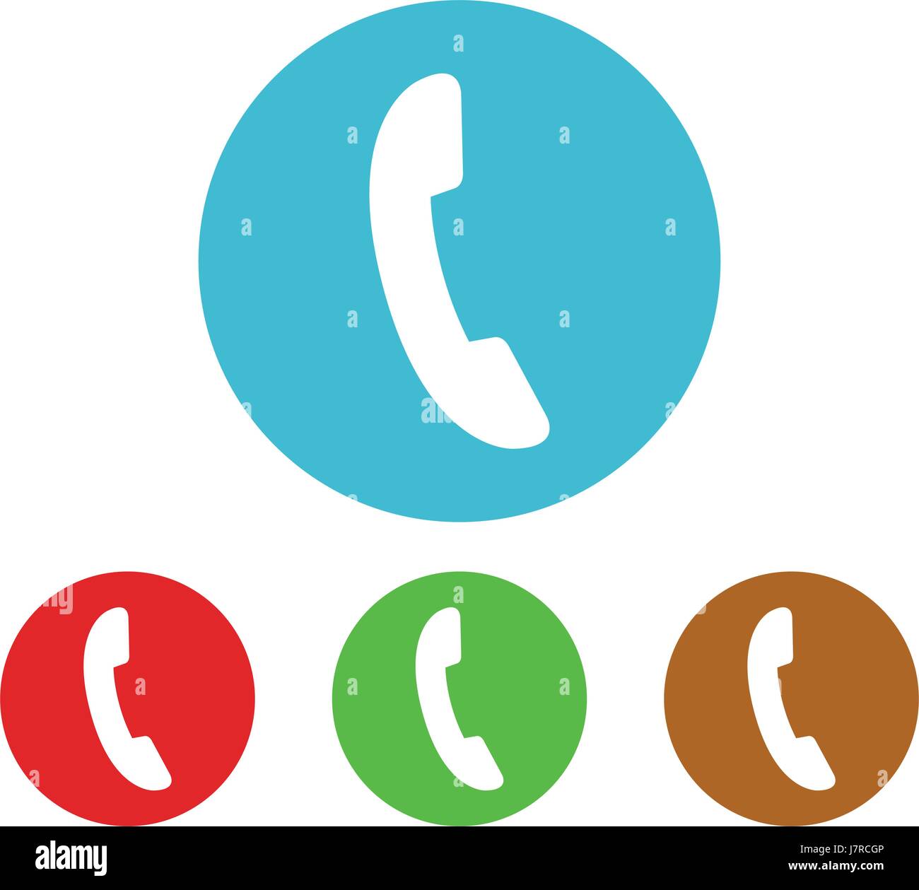 Set of phone handset icon Stock Vector Image & Art - Alamy