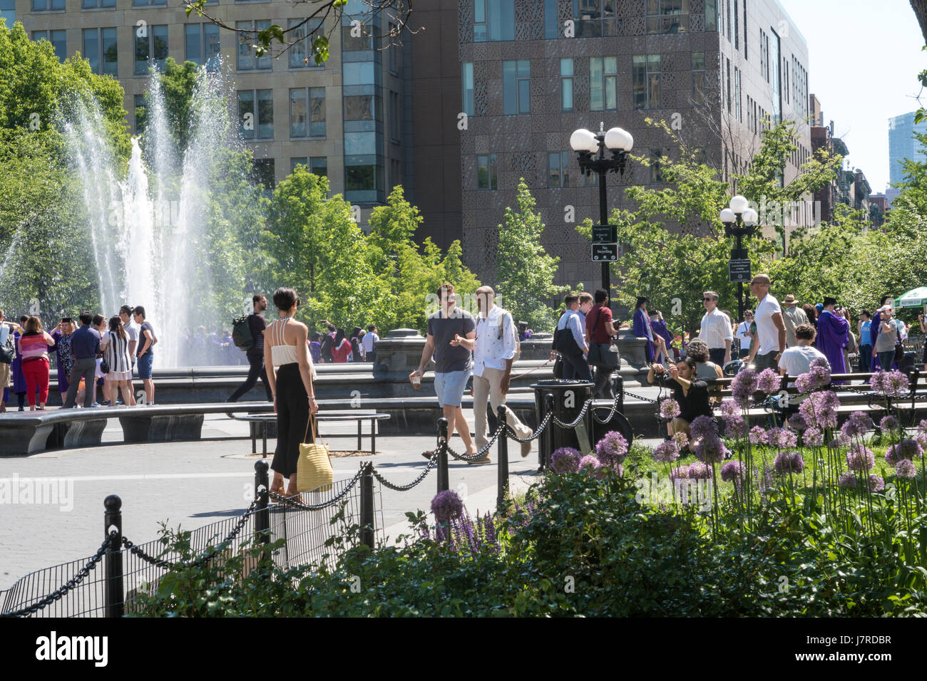 Washington Square Park, Greenwich Village, NYC, USA Stock Photo