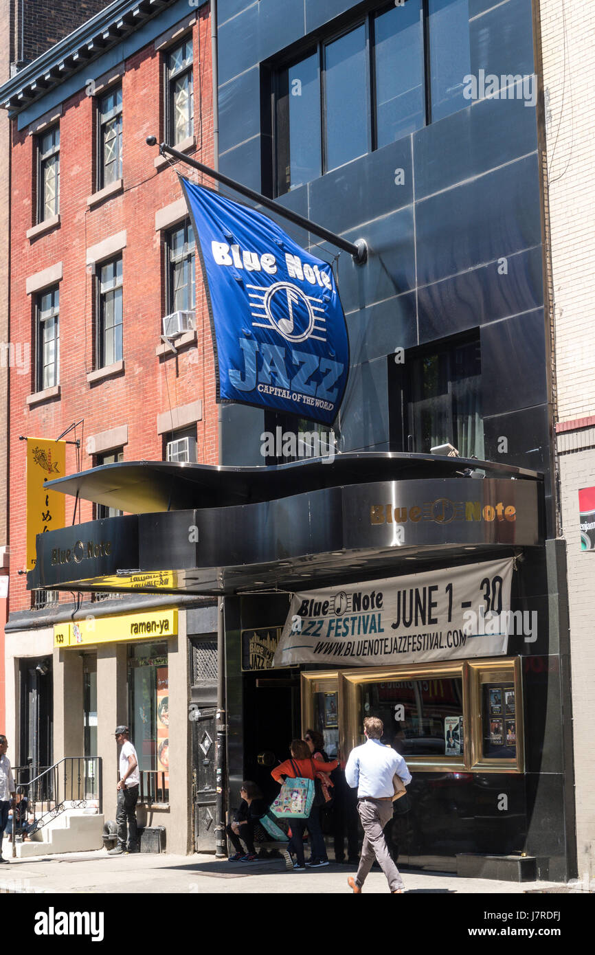 Blue Note Jazz Club, Greenwich Village, NYC Stock Photo - Alamy