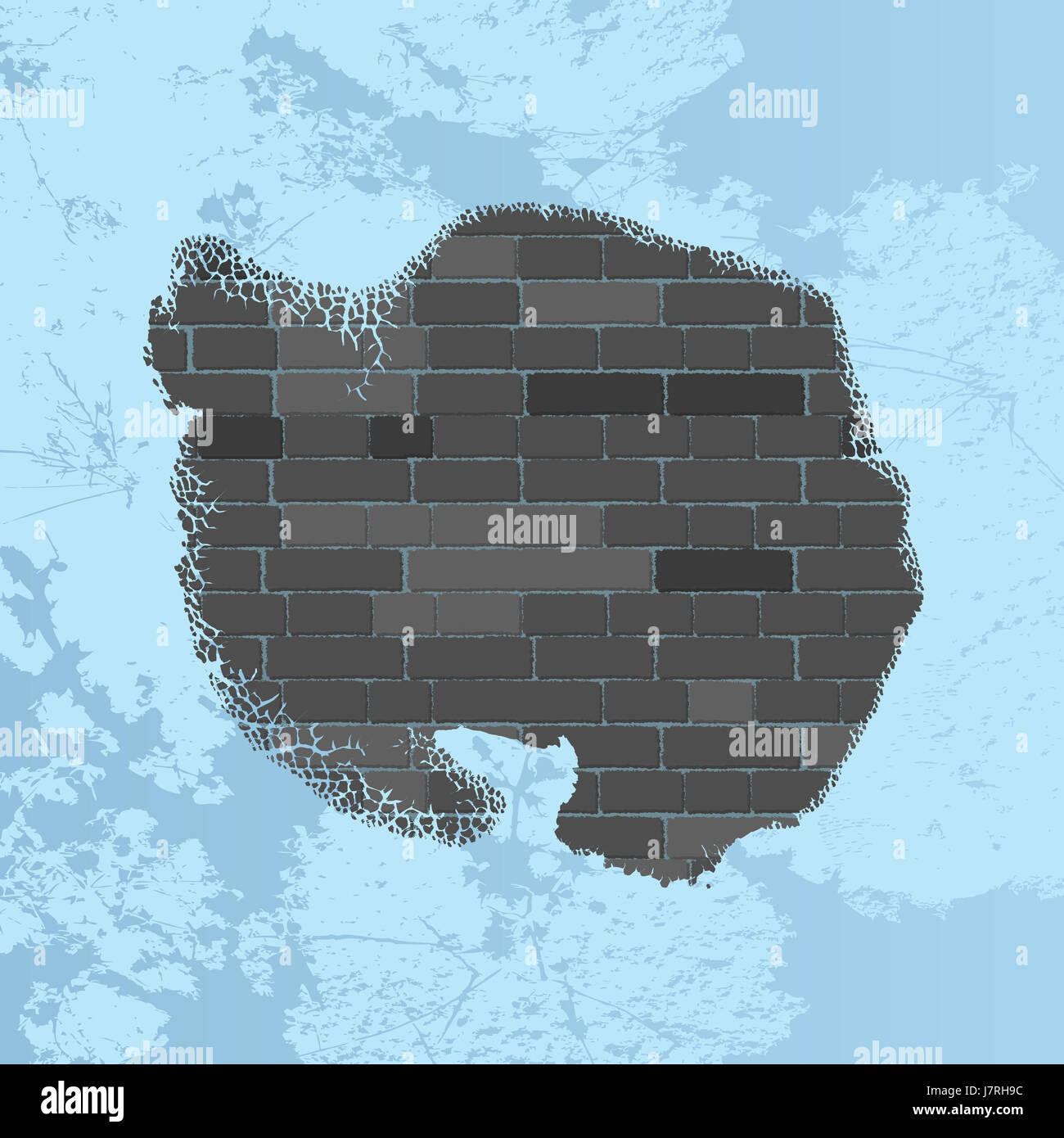 Contient Pieces blue area continent piece section segment part antarctica map atlas map ...