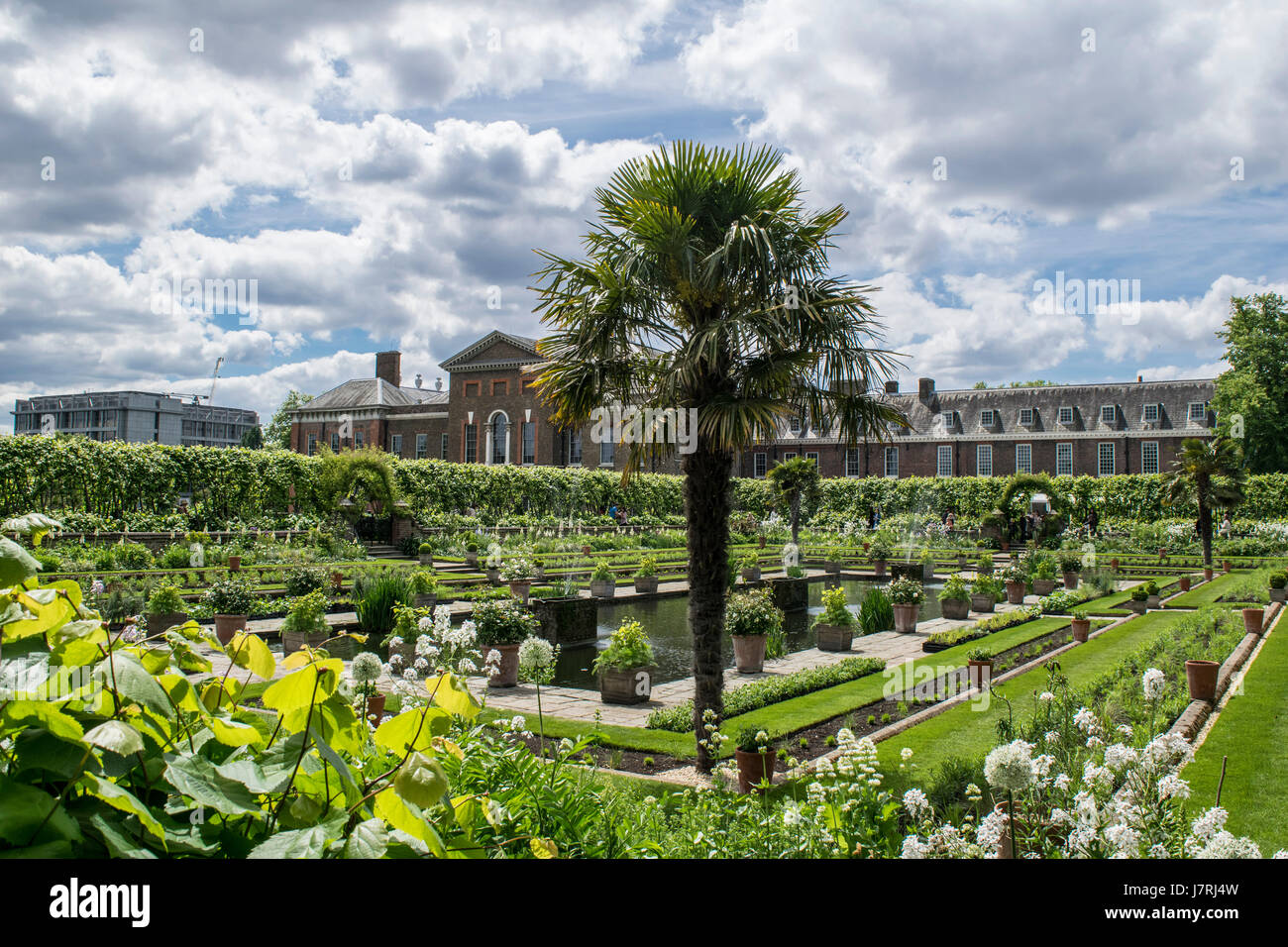 Kensington Palace and the Orangery Gardens - London - United Kingdom Stock Photo
