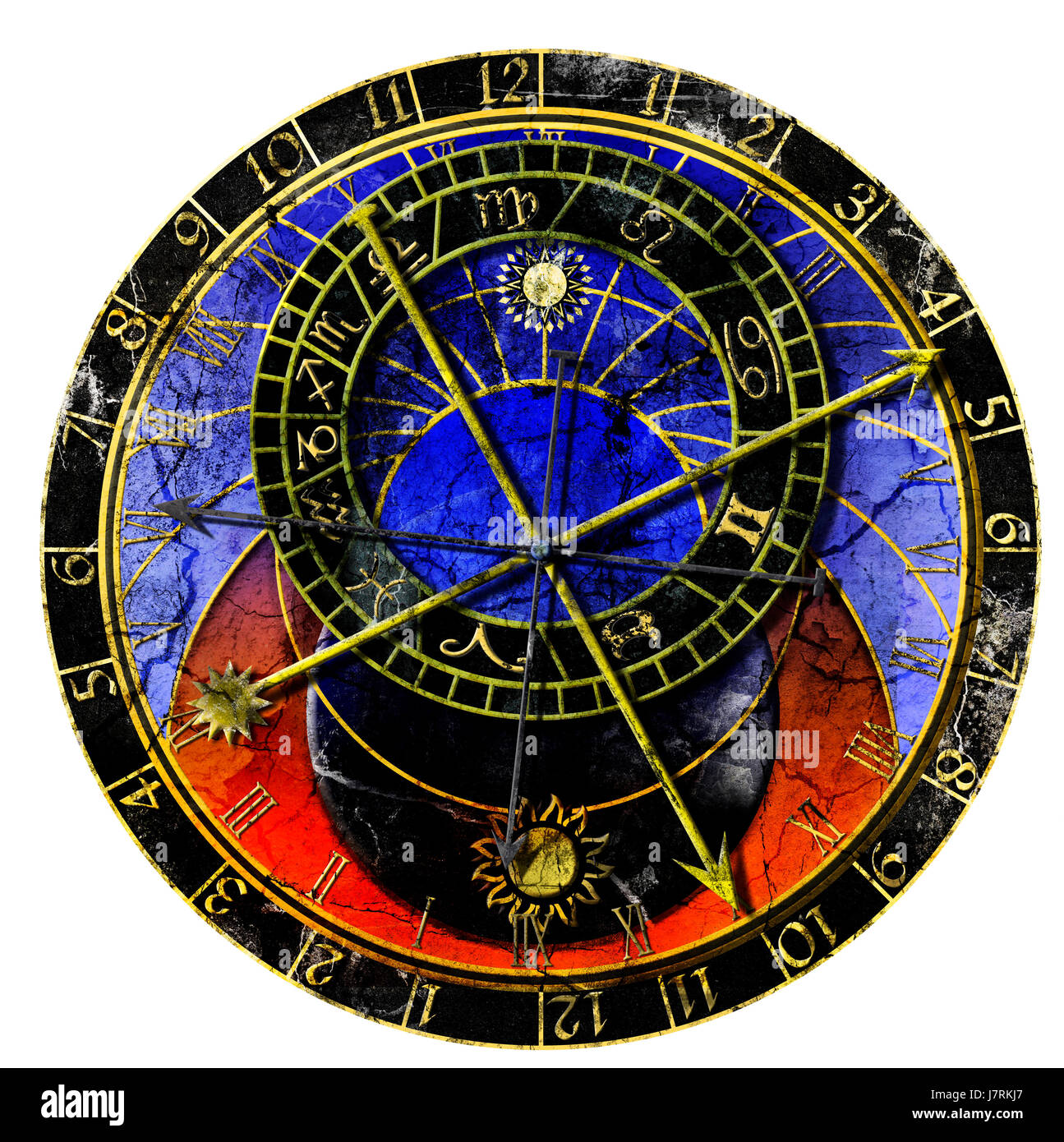 clock date time time indication retro mystery damaged detail historical ...
