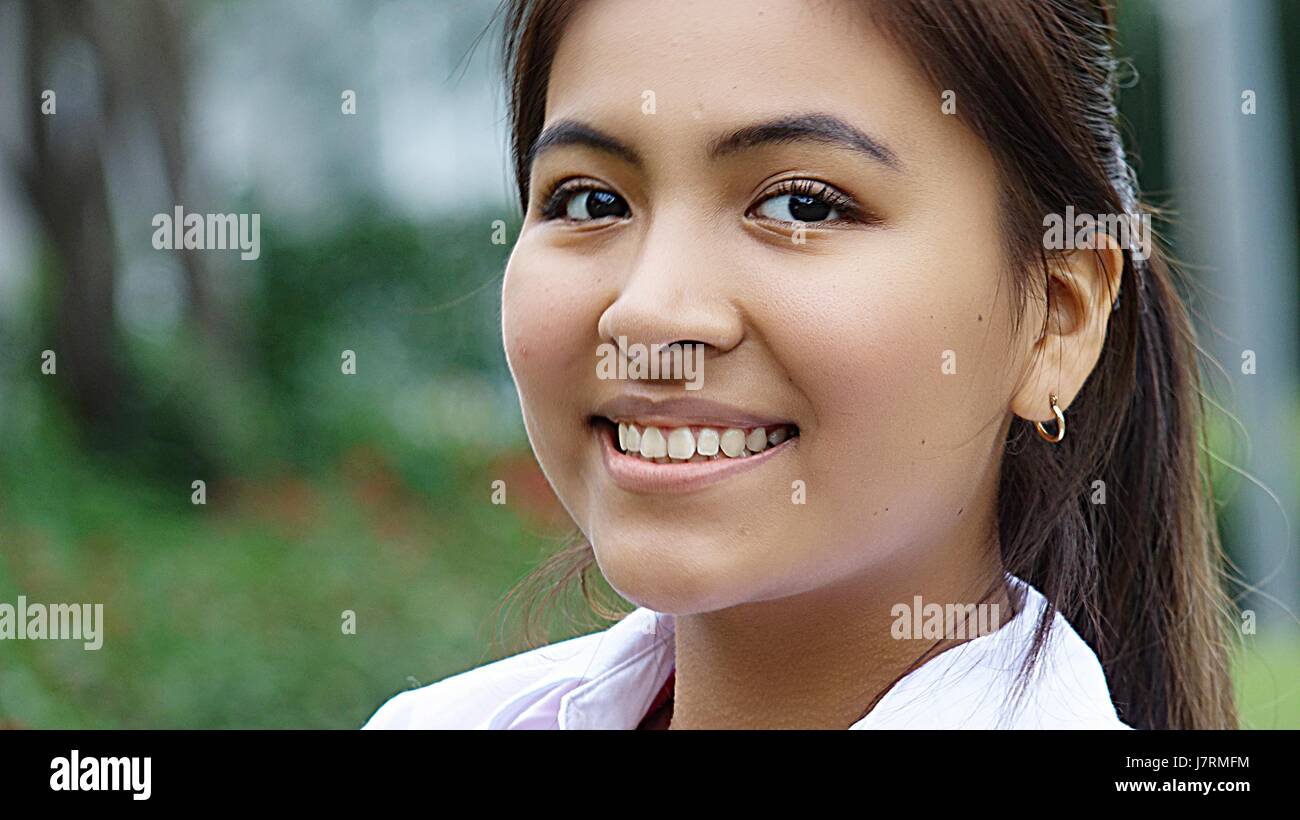 Cute Teenage Female Stock Photo - Alamy