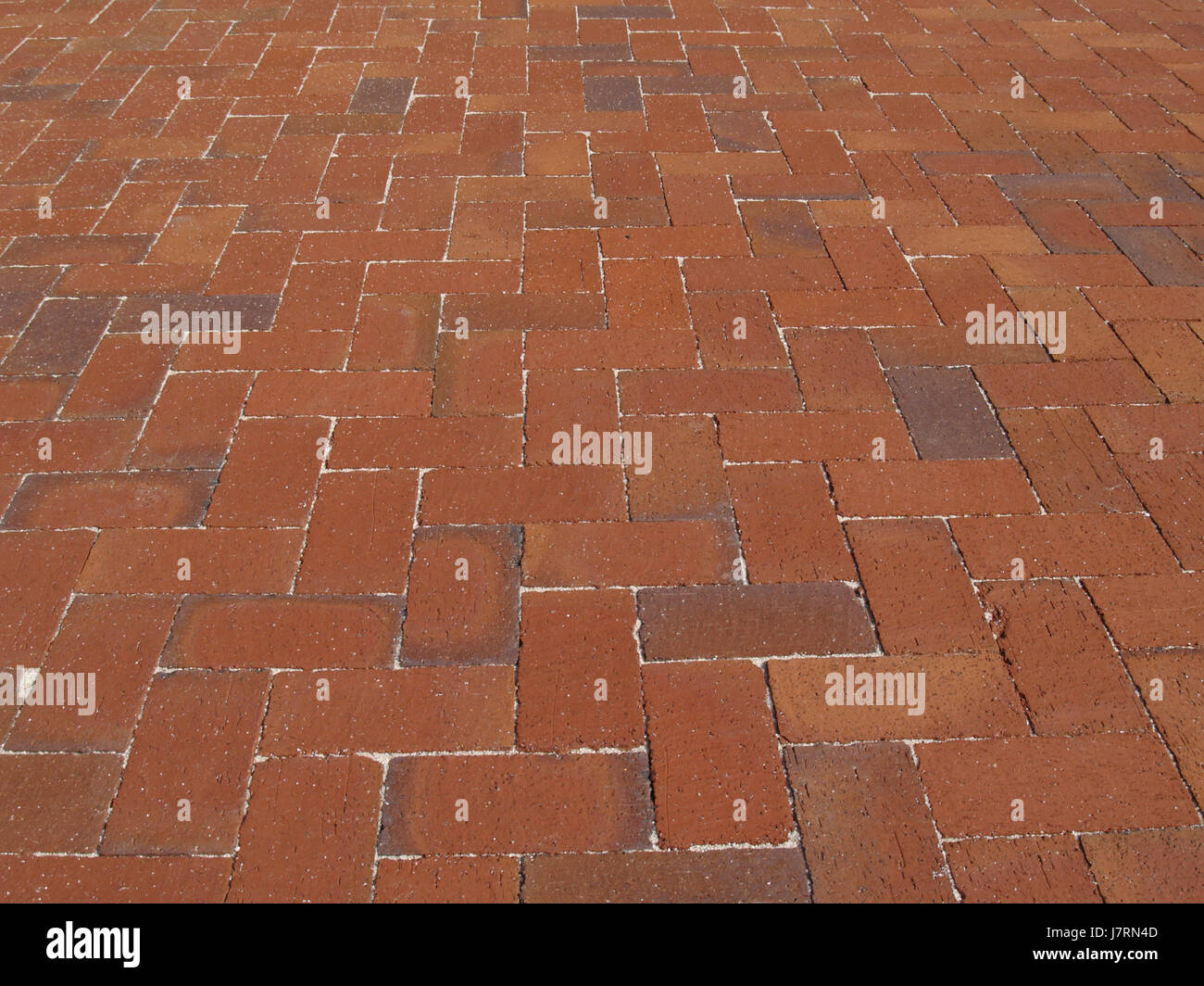 brick sidewalk pattern old red texture walk go going walking architectural Stock Photo