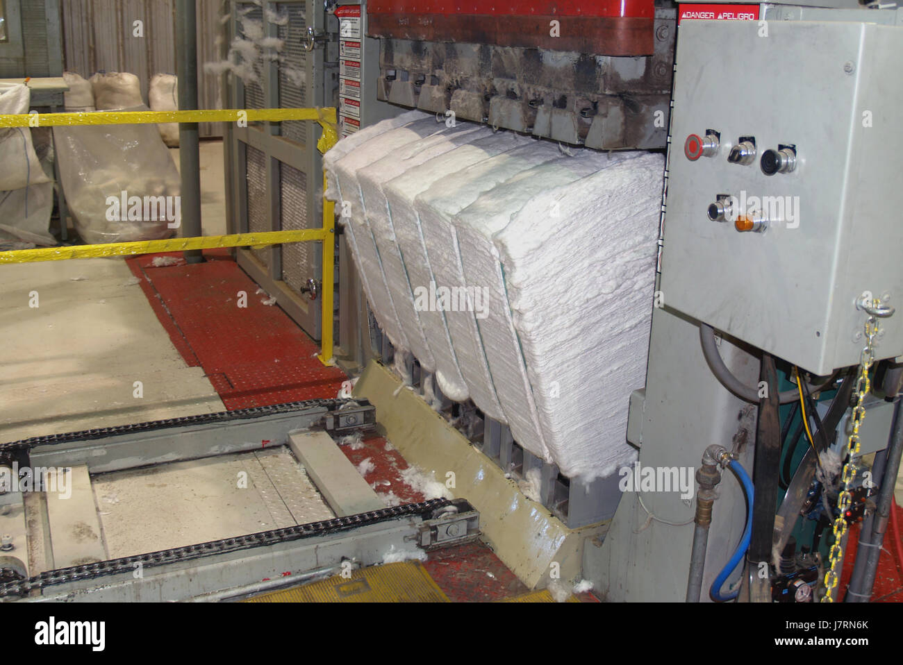 industry agriculture farming cotton manufacturing gin press agricultural Stock Photo