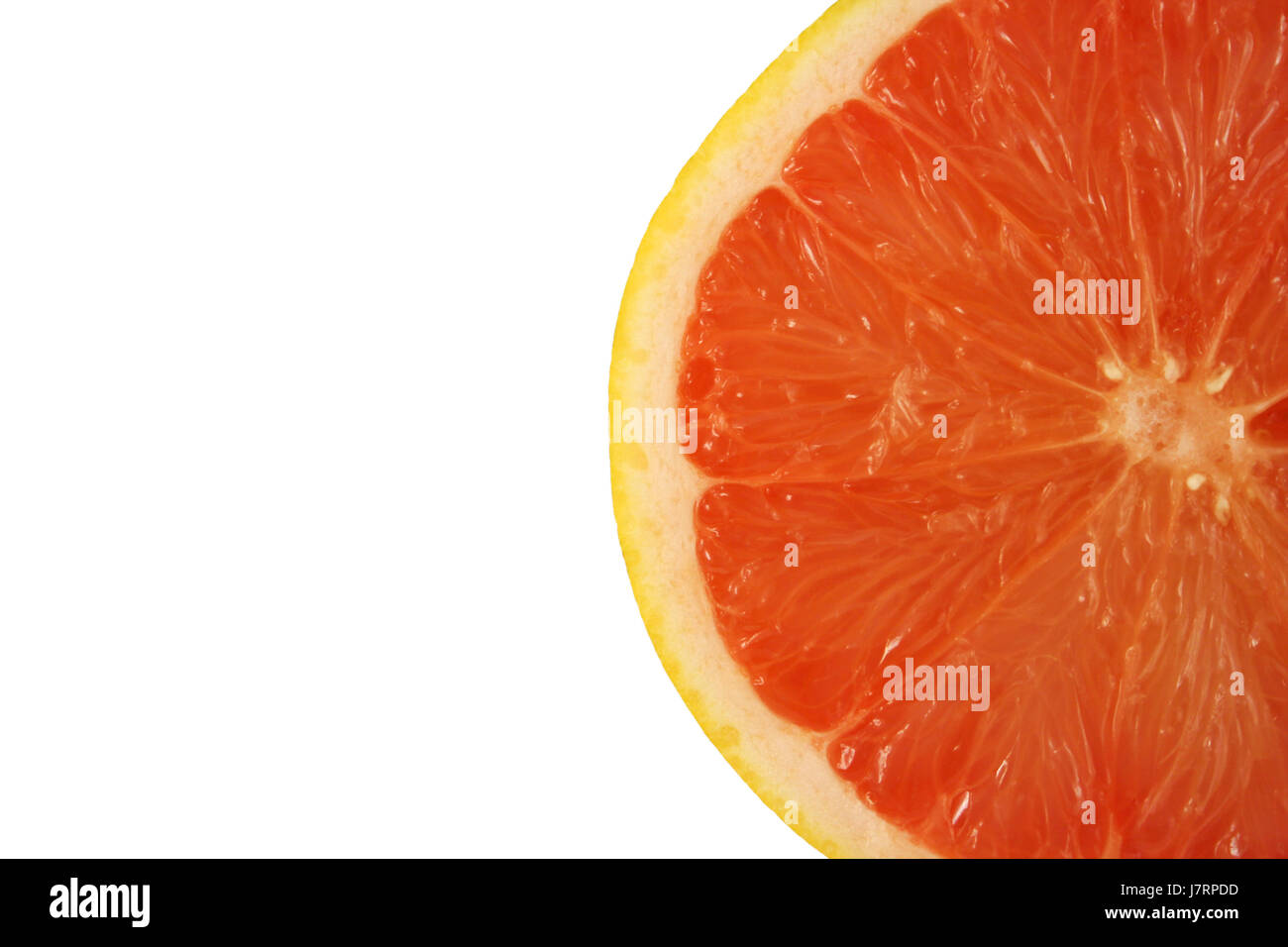 food aliment isolated freshness fruit grapefruit rind citrus white yellow pink Stock Photo Alamy