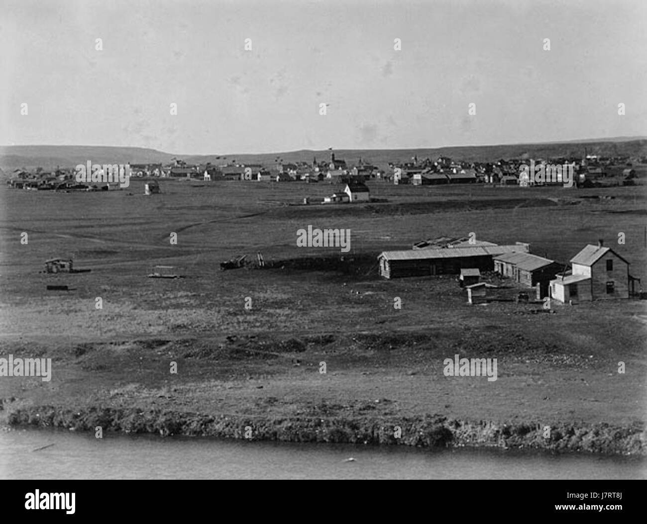 Calgary Alberta circa 1885 Stock Photo