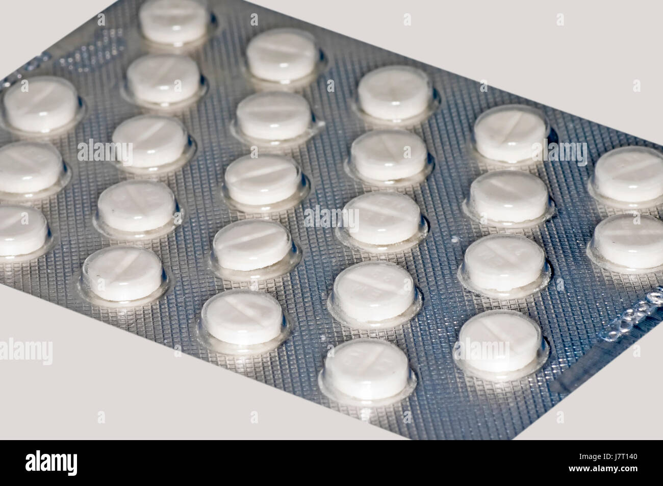 iodine tablets Stock Photo
