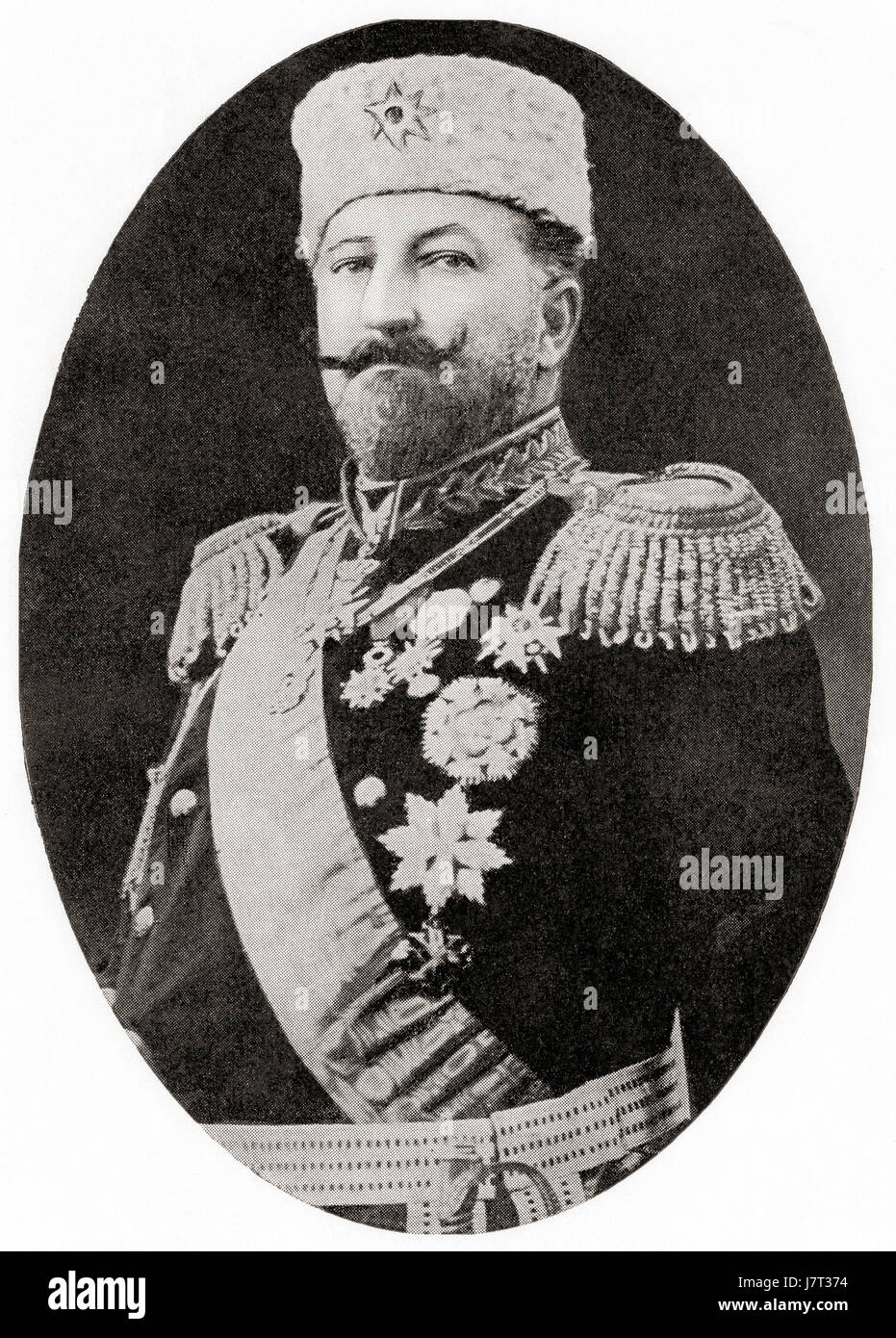 Ferdinand I, 1861 – 1948.  Prince Regent then Tsar of Bulgaria in 1908 on the country's independence from the Ottoman Empire.  He was also an author, botanist, entomologist and philatelist.  From Hutchinson's History of the Nations, published 1915. Stock Photo