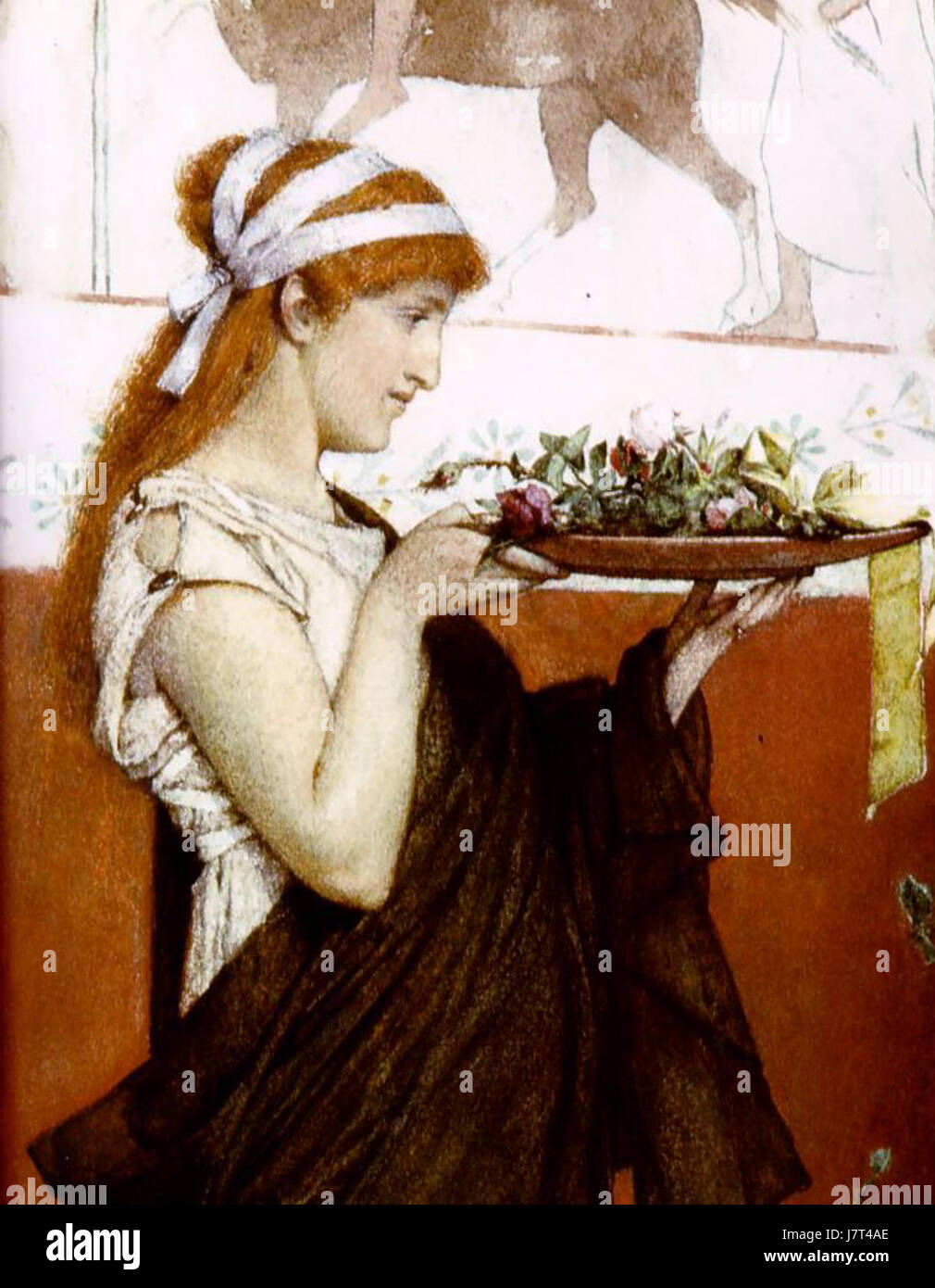 Alma Tadema Offerta votiva Stock Photo