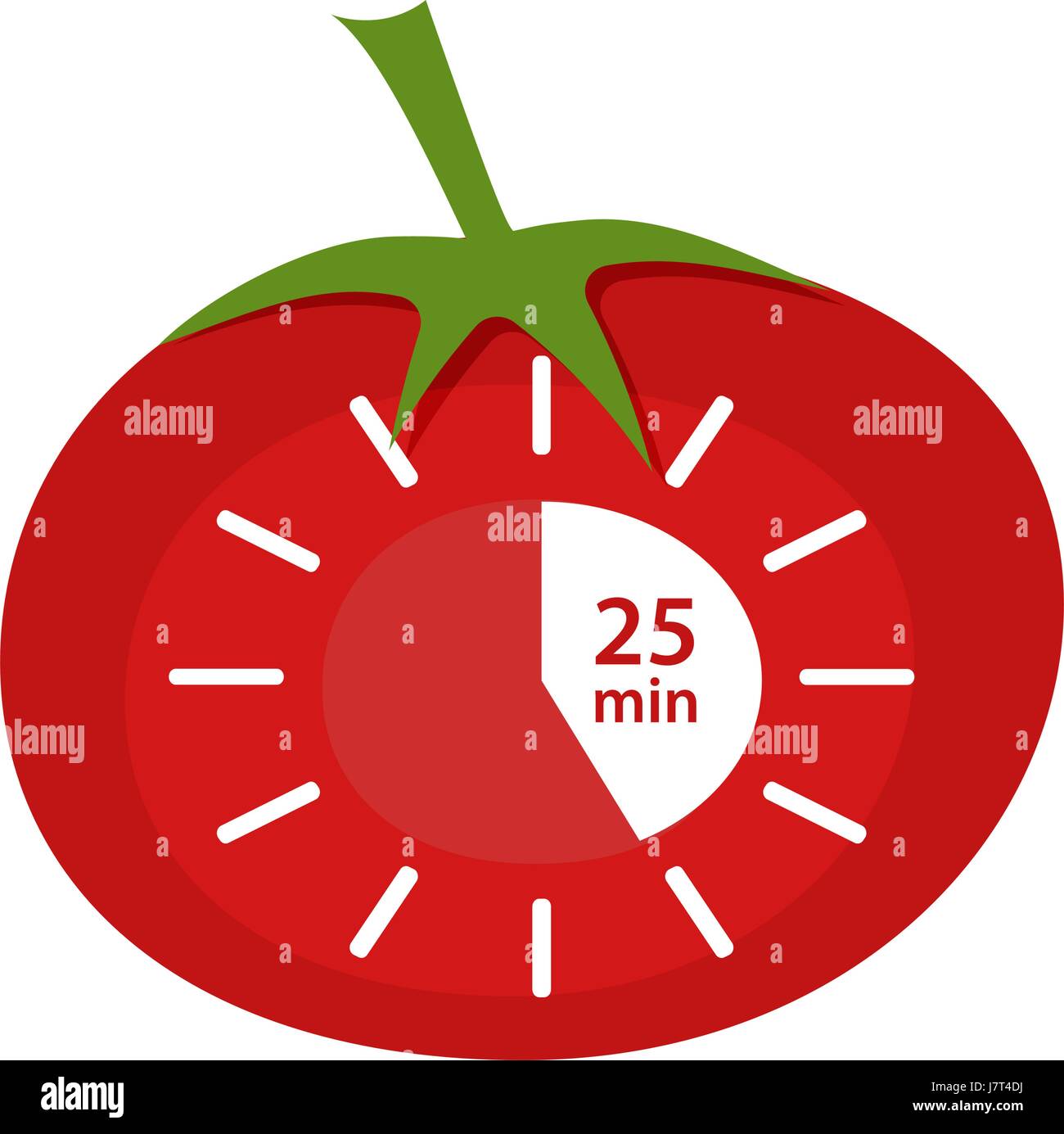 Classic Pomodoro Timer Icon. Vector technique Pomodoro Stock Vector Image &  Art - Alamy