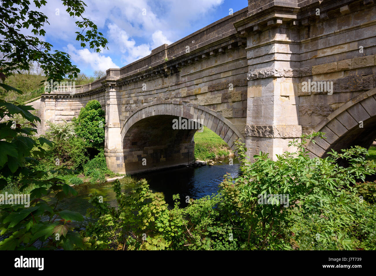 Avoncliff Aqueduct carrying the and Avon Canal over the River