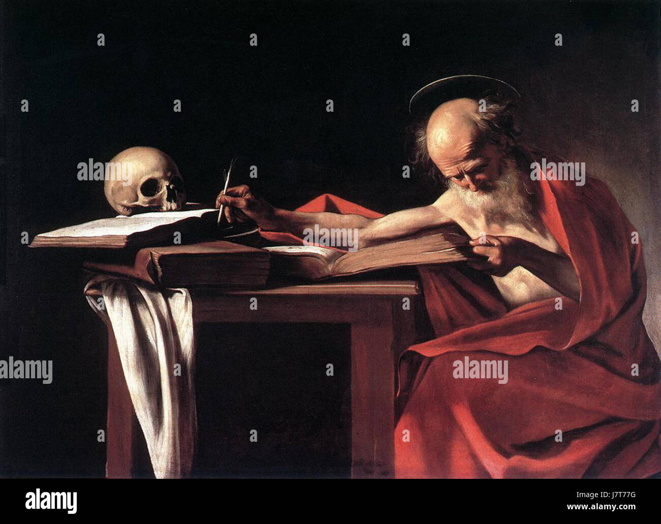 An Artwork By Caravaggio Titled St Jerome Created In 1606 The an-artwork-by-caravaggio-titled-st-jerome-created-in-1606-the