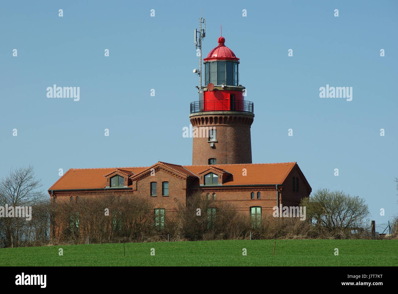 lighthouse bastorf,mecke castle-western pomerania Stock Photo