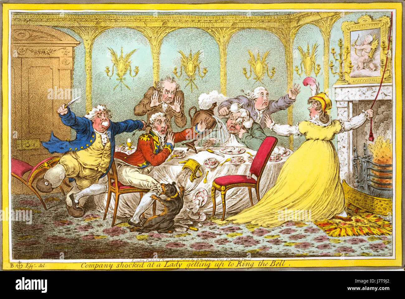 A caricature or illustration by James Gillray, known for his satirical ...
