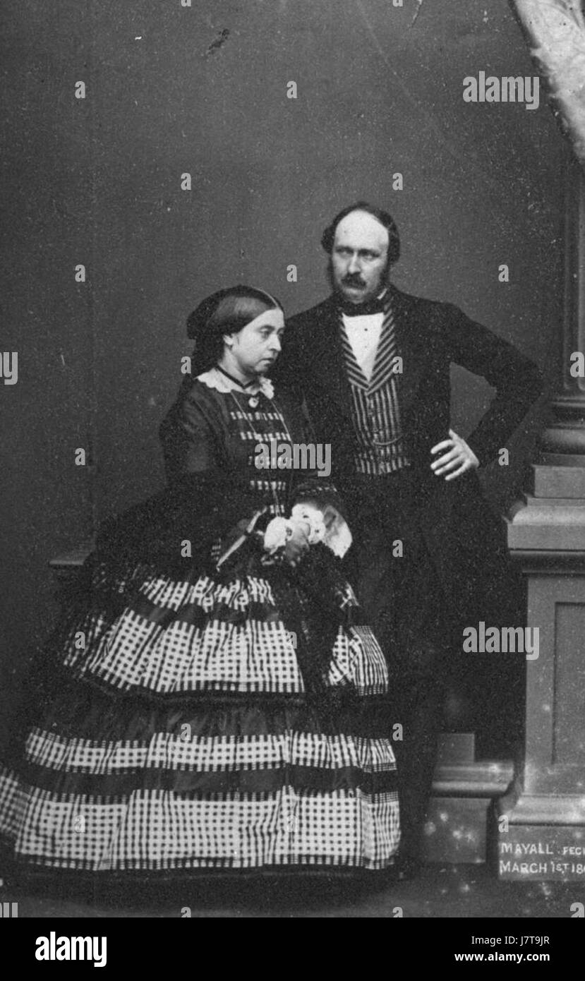 Queen Victoria and Prince Albert 1861 Stock Photo