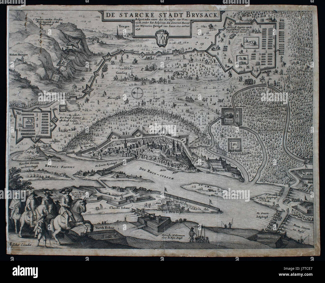 Belagerung von Breisach 1638 Claes Jansz. Visscher II Stock Photo Alamy