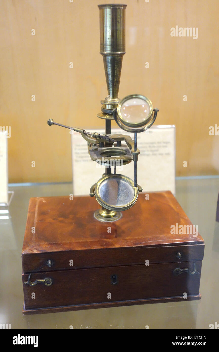 This 1840-era Gould-style microscope by Carpenter & Westley is part of ...