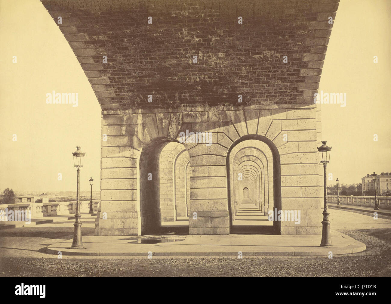Auguste Hippolyte Collard   Pont du Point du Jour   Google Art Project Stock Photo