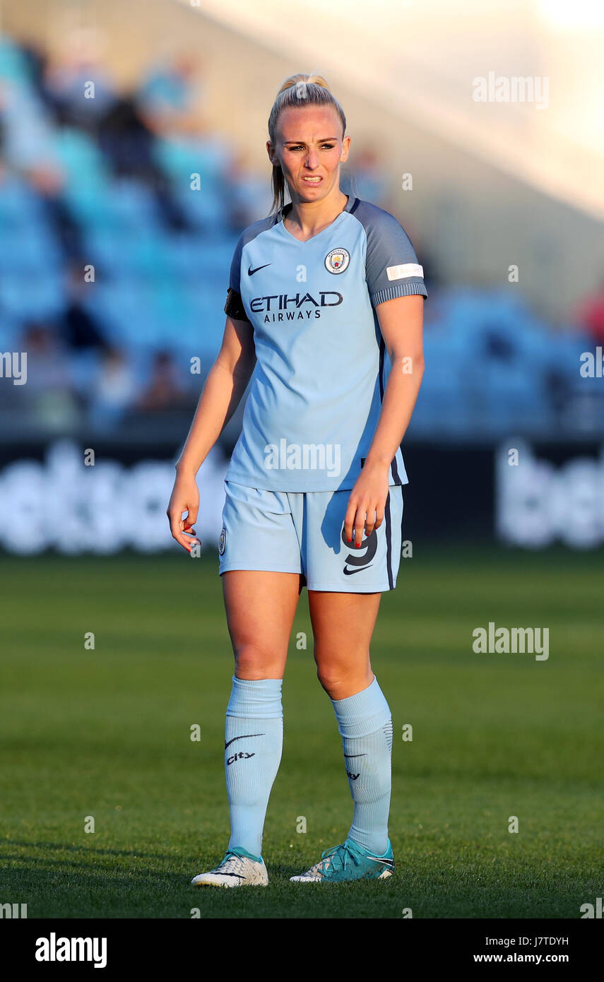 Manchester City Women's Toni Duggan during the FA Women's Super League  Spring Series match at the Academy Stadium, Manchester. PRESS ASSOCIATION  Photo. Picture date: Thursday May 25, 2017. See PA story SOCCER