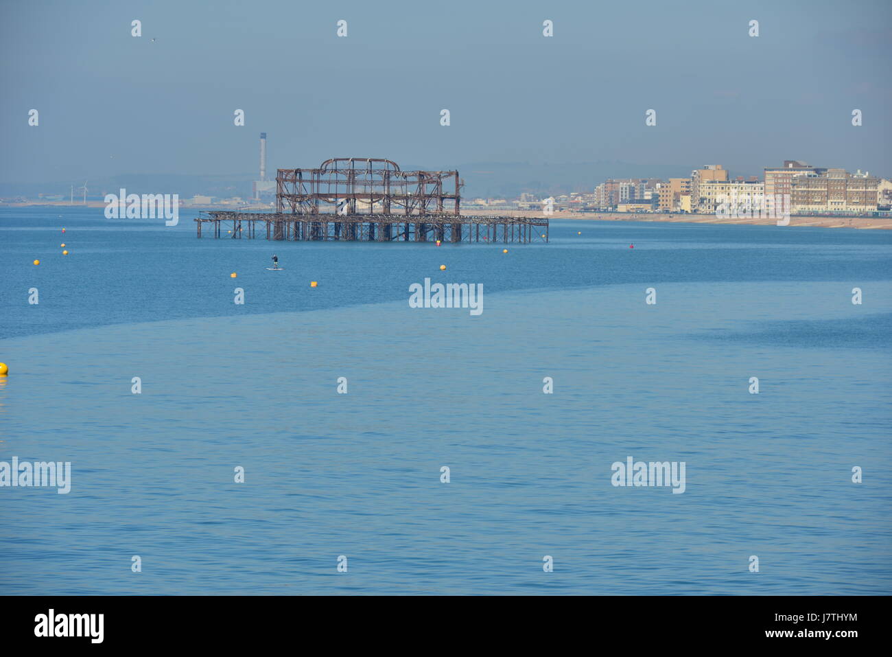 The rotting shell of the West Pier at Brighton Stock Photo - Alamy