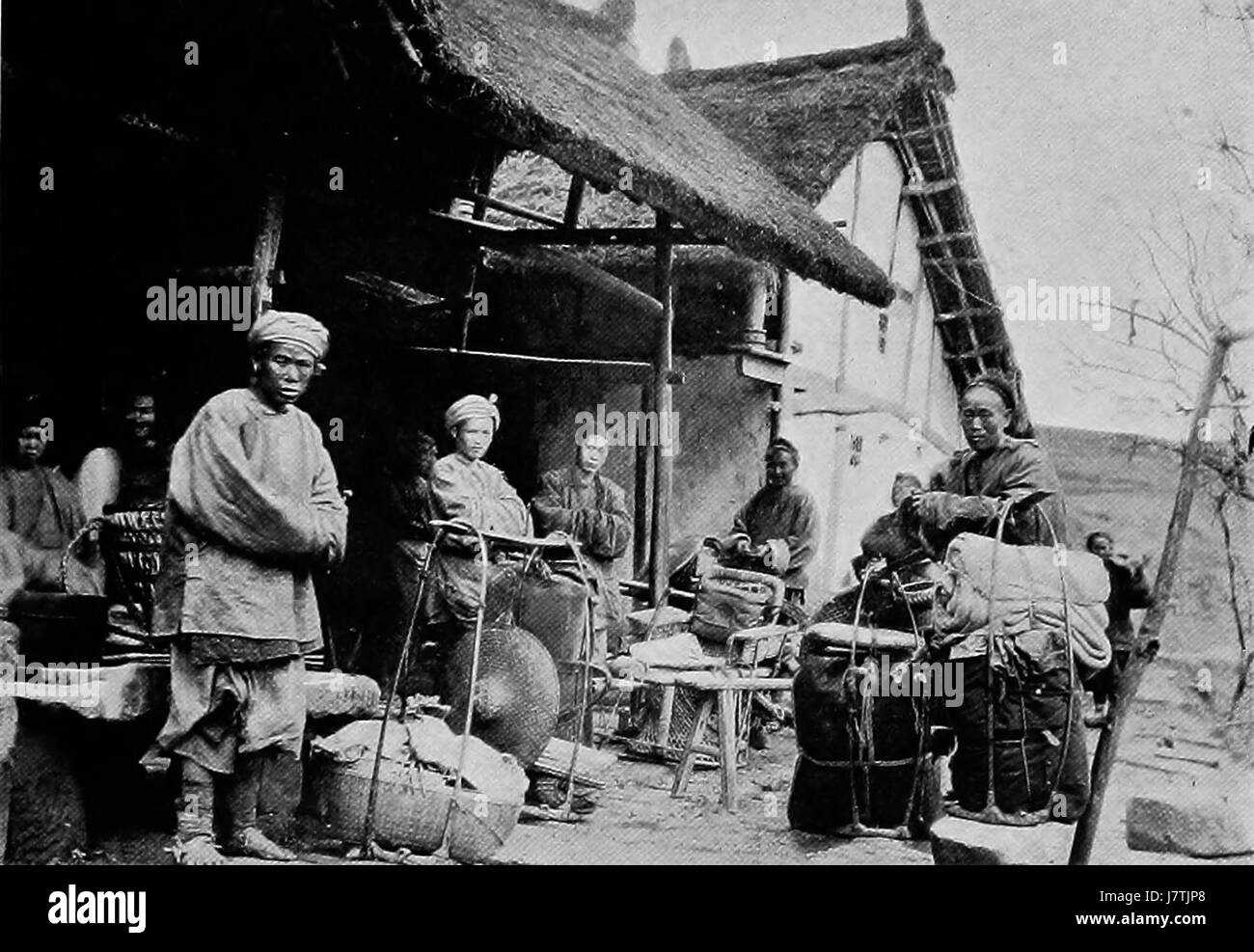 A Traveller Arriving at an Inn in Manchuria Stock Photo - Alamy