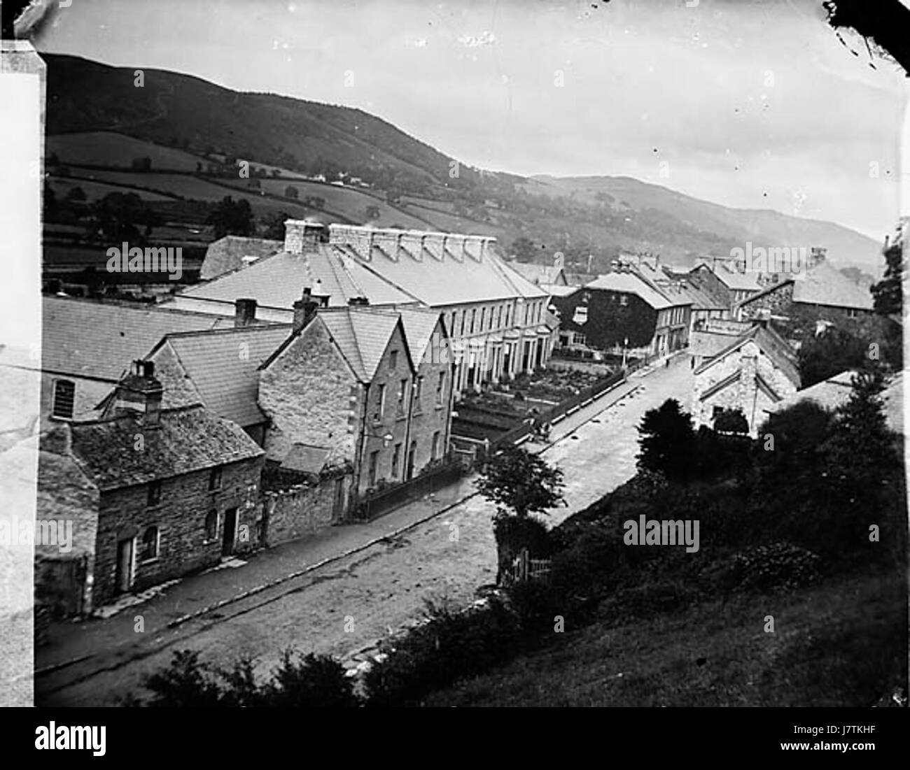 Photograph of Corwen, Wales, as captured in the National Library of ...