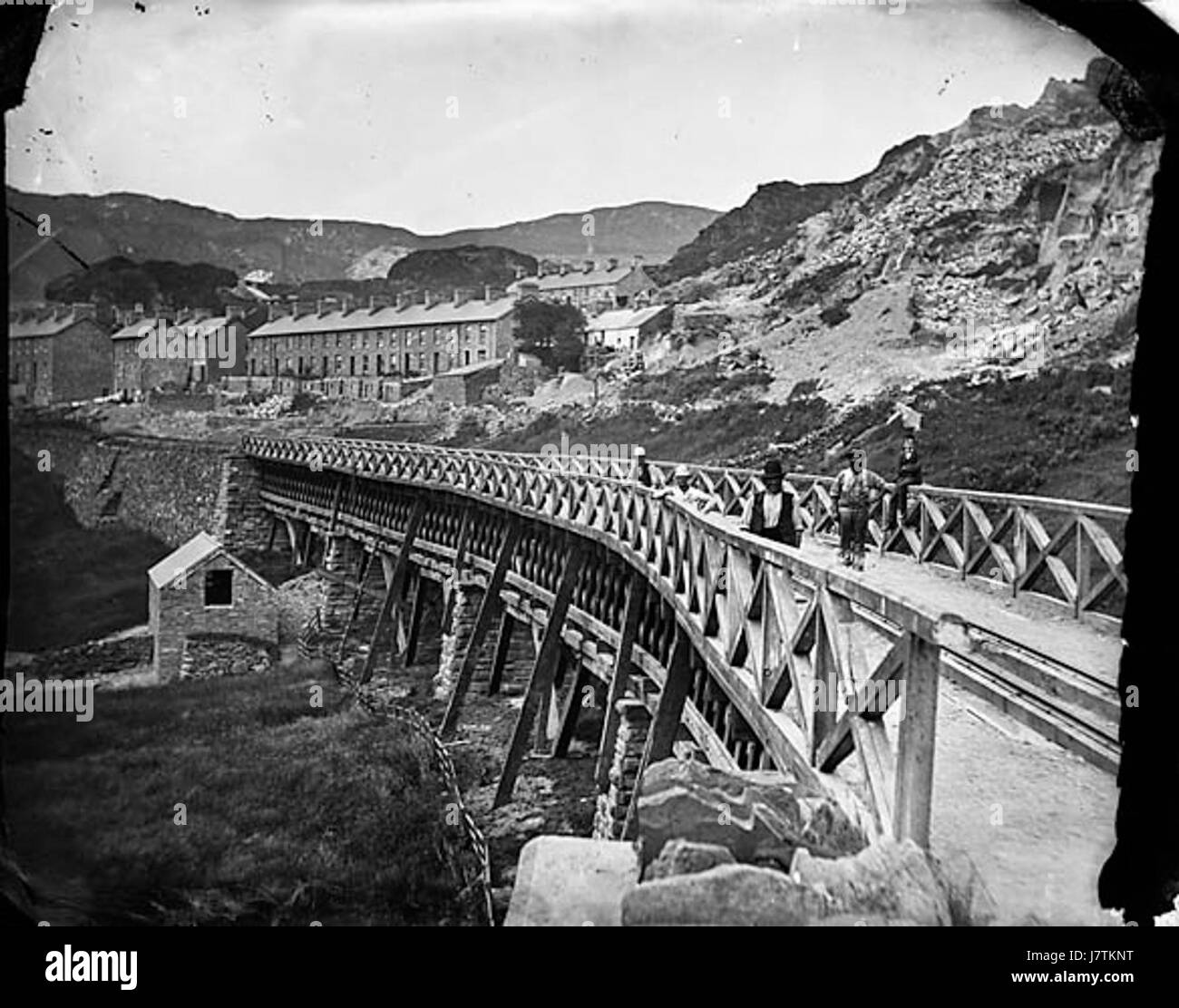 Blaenau Ffestiniog viaduct NLW3361404 Stock Photo Alamy