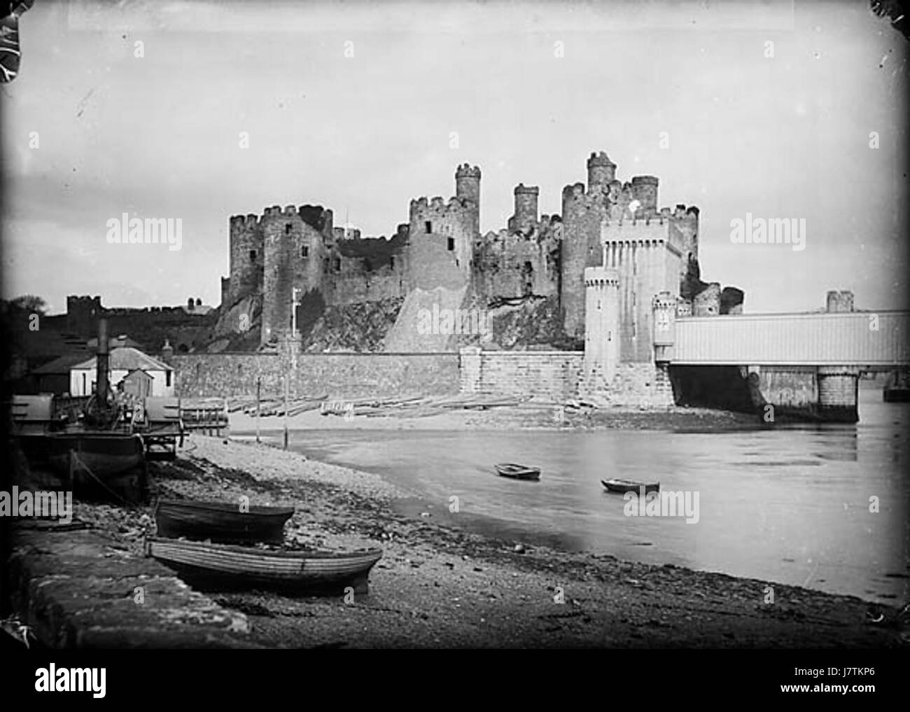 Conwy castle NLW3363043 Stock Photo Alamy