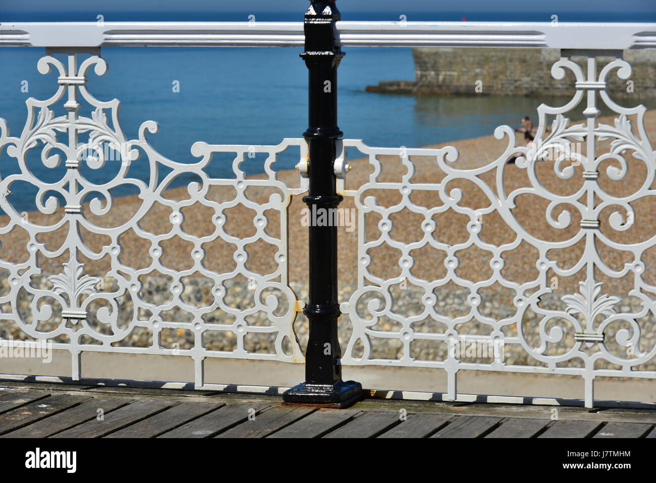 Iron Railings on Brighton Pier Stock Photo Alamy