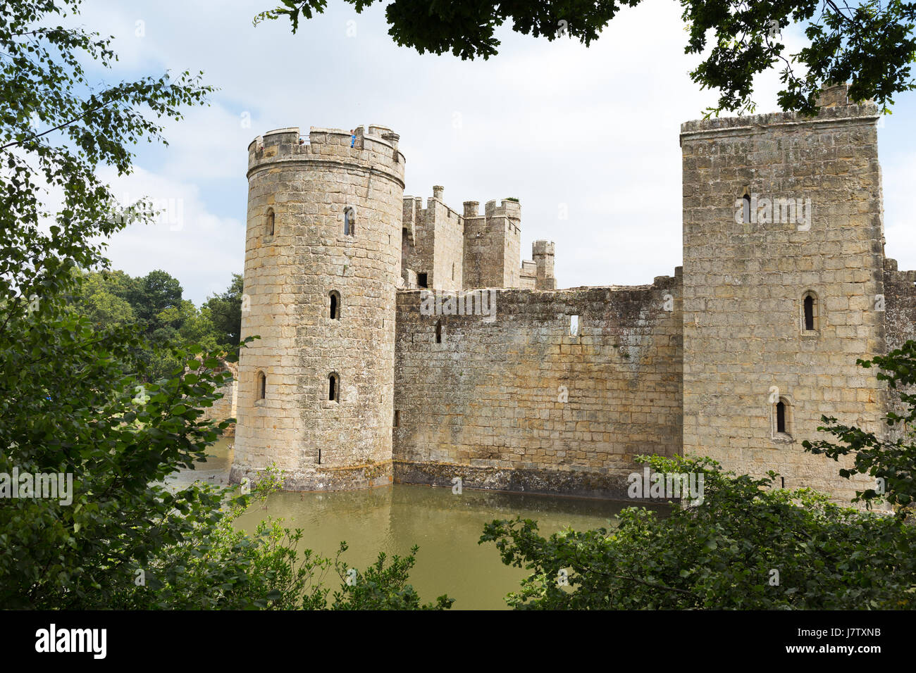 Ancient Bodiam castle in Sussex England United Kingdom Stock Photo - Alamy