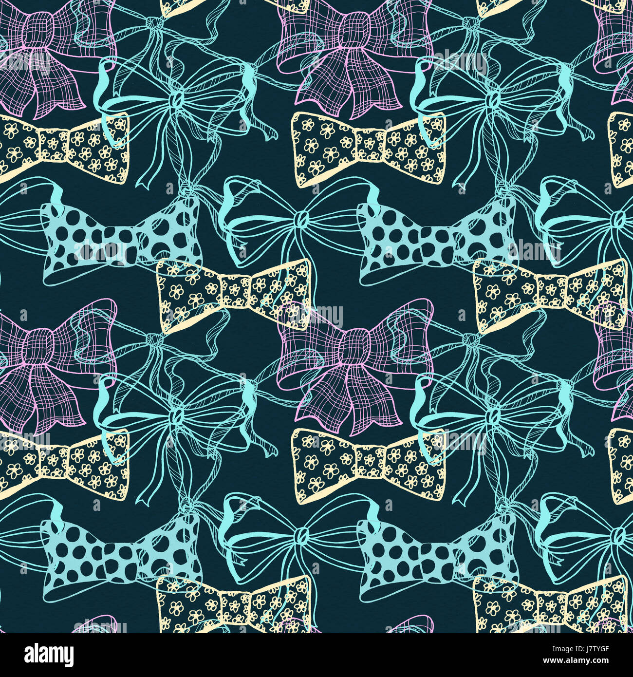 Print with bows hi-res stock photography and images - Alamy