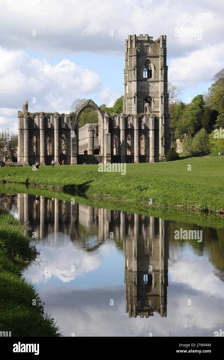 Fountain's Abbey, Ripon, North Yorkshire Stock Photo Alamy