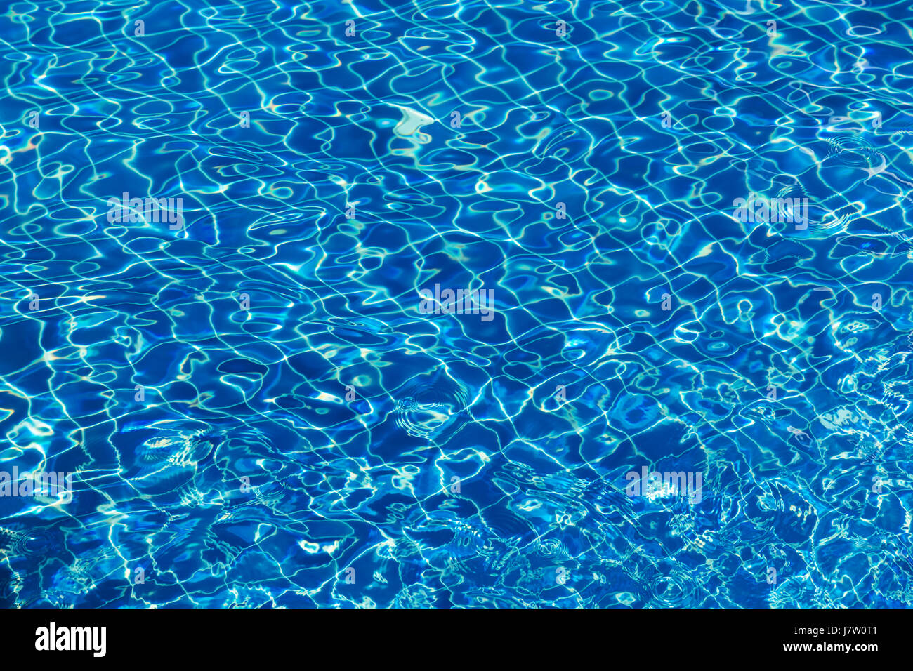Water surface in turquoise swimming pool - holiday tropical background