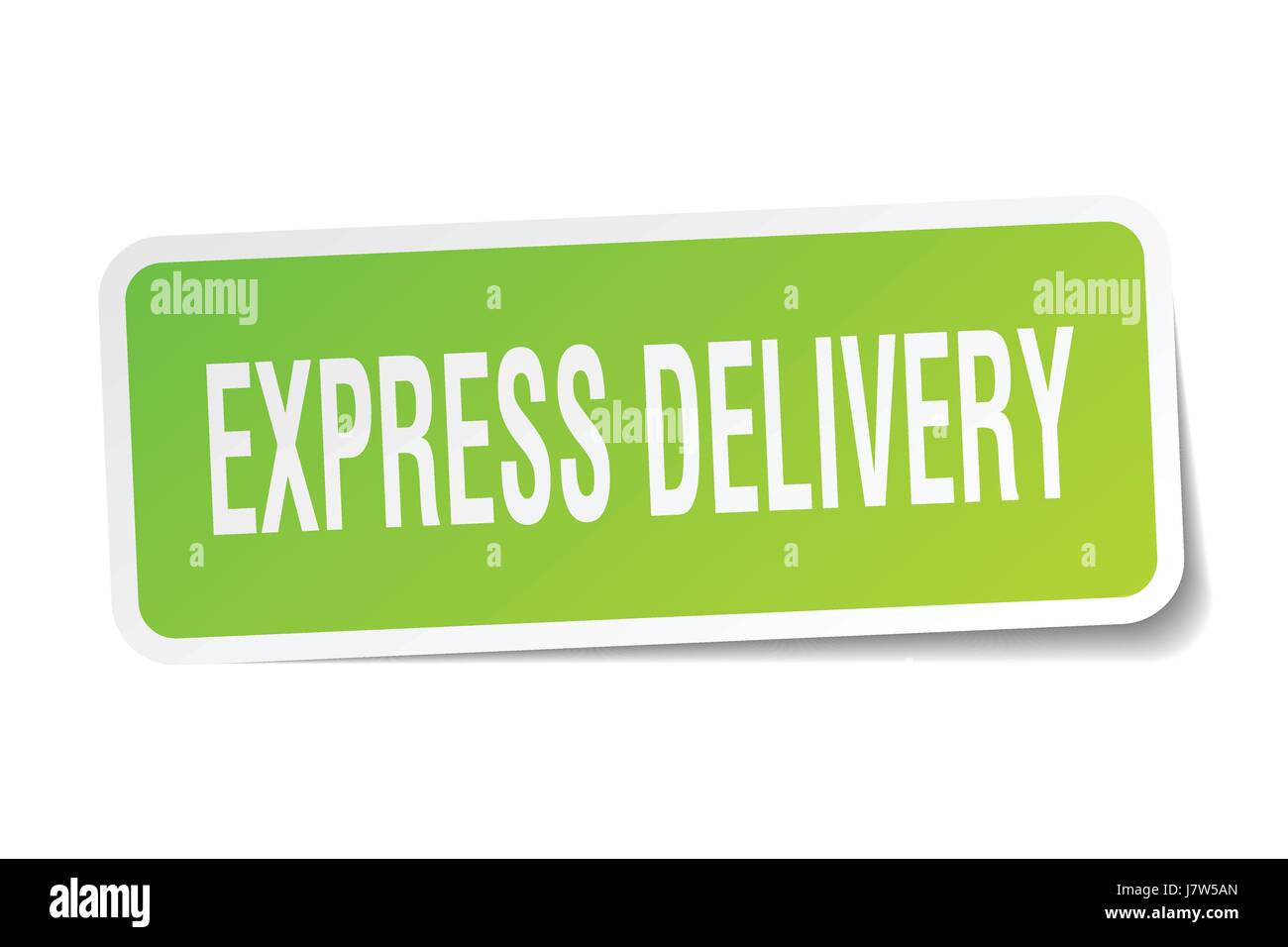 Express Delivery Label Sticker express delivery square sticker on white Stock Vector Image & Art - Alamy