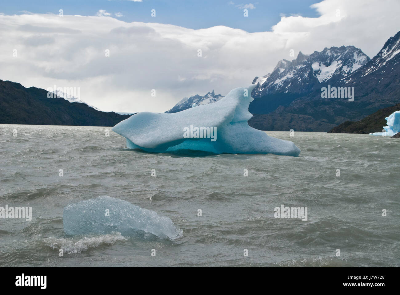 glacier at lago grey Stock Photo