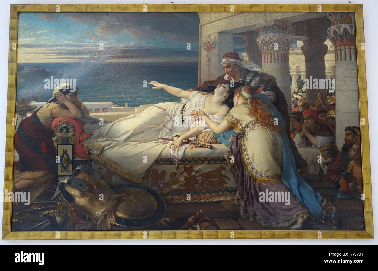 Death of Dido by Joseph Stallaert, c. 1872, oil on canvas   Cinquantenaire Museum   Brussels, Belgium   DSC08548 Stock Photo