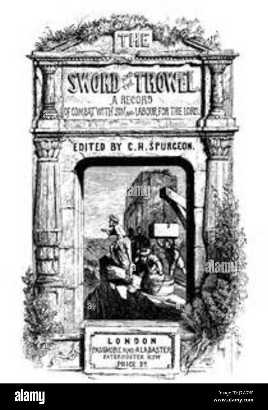 Cover of the Sword and Trowel Magazine 1883 Stock Photo Alamy