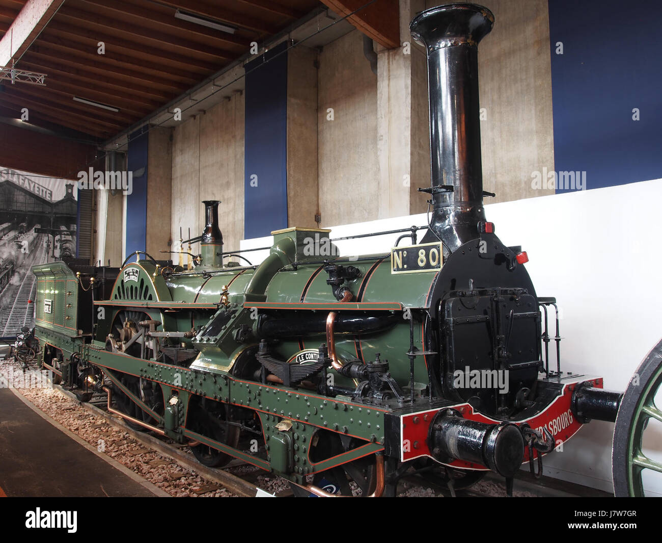 The 1852 Paris-Strasbourg Railway No. 80, known as â€˜La Continent,â ...