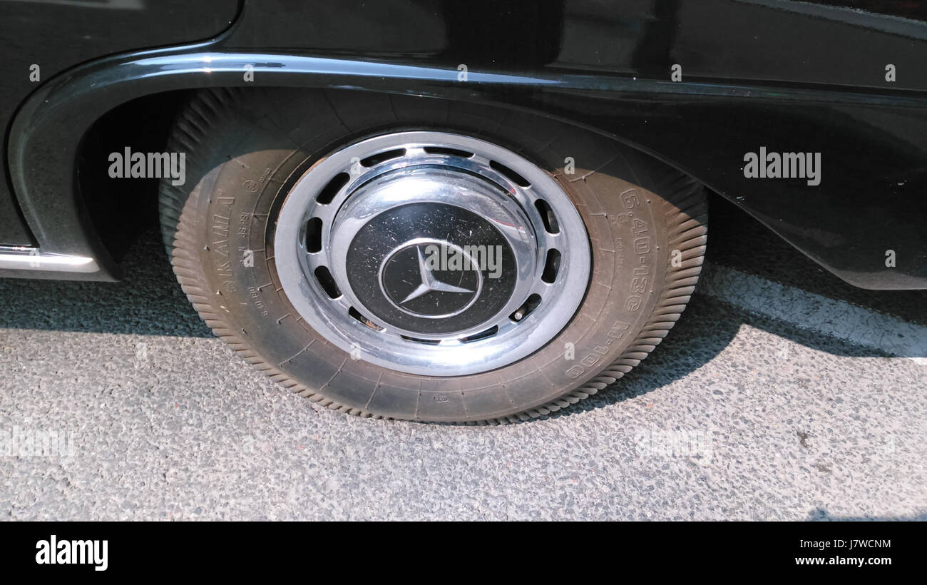 13 inch tire on Mercedes Benz W111 Stock Photo Alamy