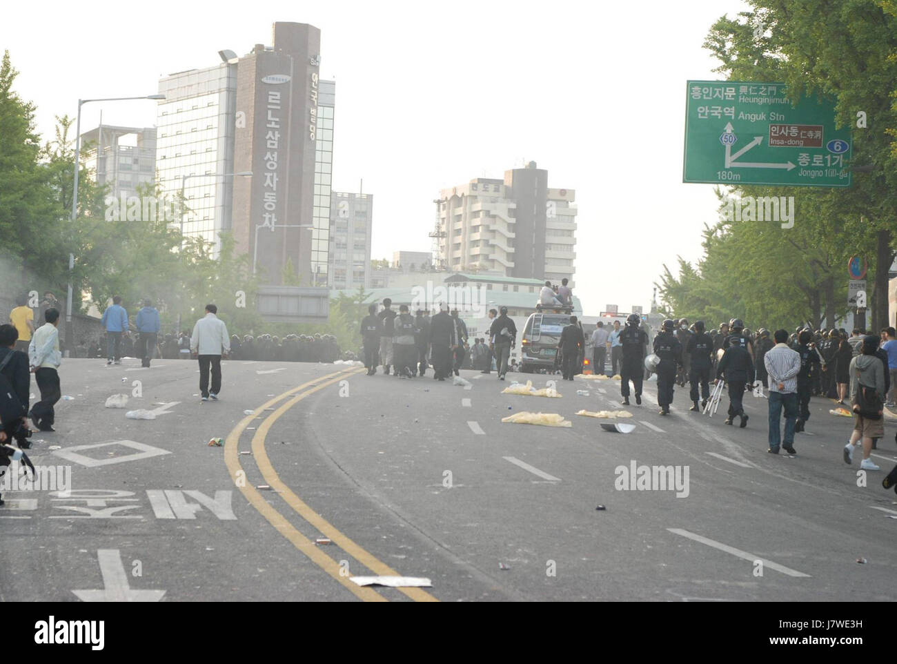 2008 Anti US Beef Riot in South Korea (15 Stock Photo - Alamy