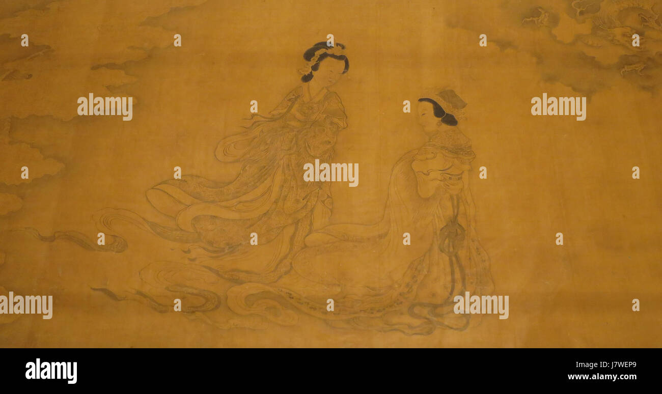 'Celestial Immortals', attributed to Guan Daosheng III Stock Photo