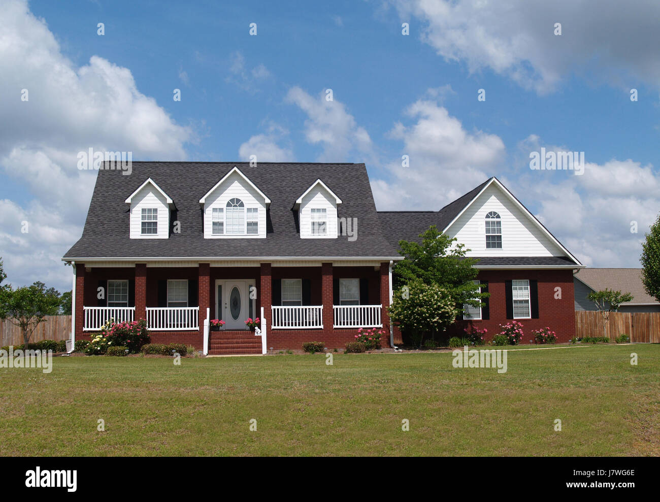 House Building Brick Real Estate Dormer Exterior Home Private