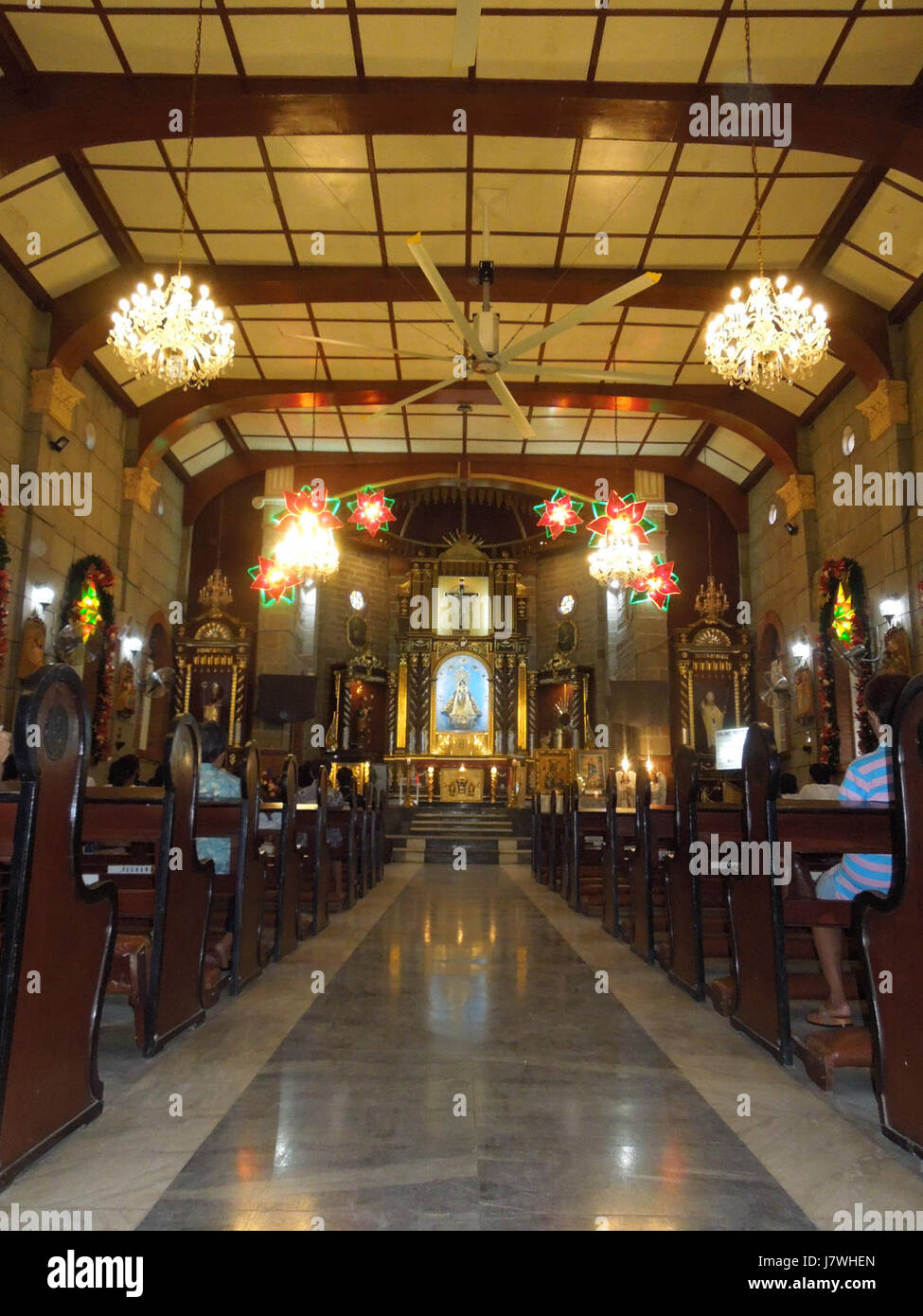 09943 Interior of the Our Lady of the Rosary Church Makinabang Baliuag ...