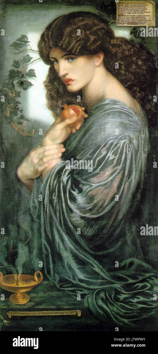 Dante Gabriel Rossetti   Proserpine Stock Photo